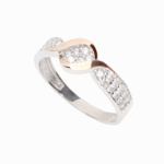 серебряное кольцо с цирконом  57204925